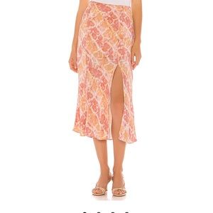 Ethan midi skirt in Snakeskin